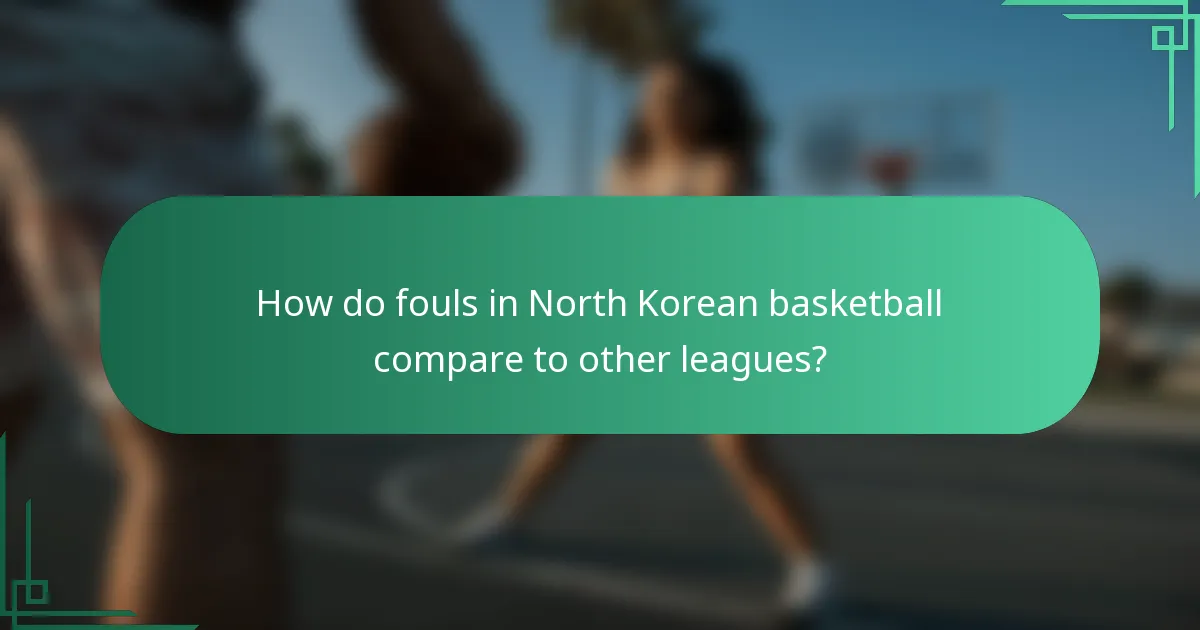 Kako se prekršaji u košarci Sjeverne Koreje uspoređuju s drugim ligama?