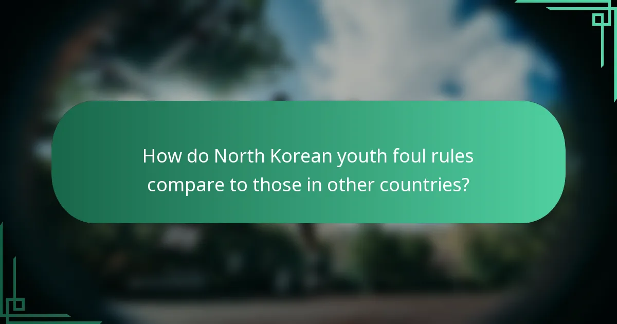 Kako se pravila o prekršajima za mlade u Sjevernoj Koreji uspoređuju s onima u drugim zemljama?